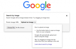 Google Reverse Image Search on desktop